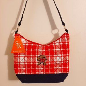 NCAA Maryland Terrapins NWT Red White Plaid Purse Handbag